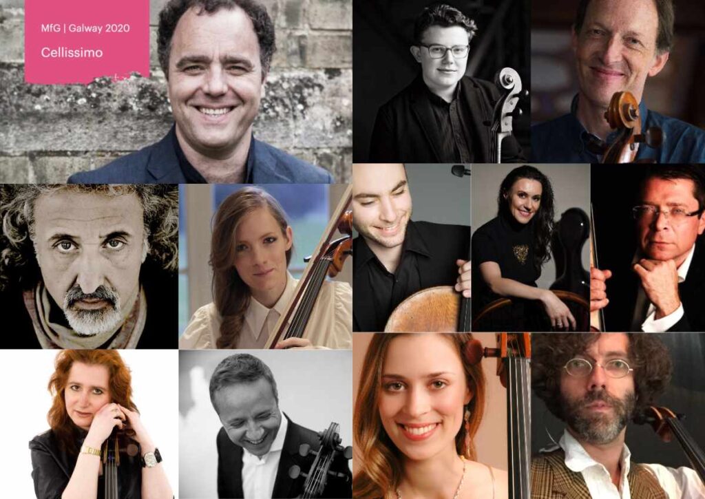 12 Cellists Collage